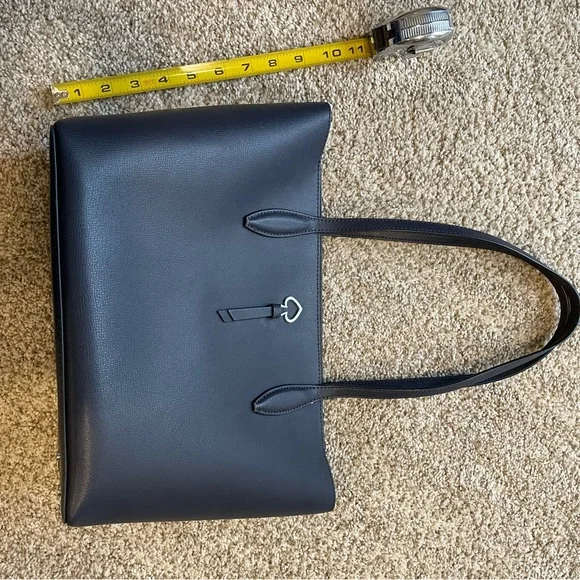 KATE SPADE navy blue small tote shoulder bag purse - Picture 11 of 16